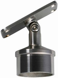 Adjustable Post Saddle, Flat Top, 50.8mm x 1.6mm tube. Mirror Polish