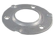 Welded Base Plate, 25.4mm round tube, Satin Finish