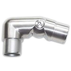 Mitre Corner Adjustable Elbow (Ball Type). 3.0x50.8mm / 1.6x50.8mm tube. Satin Finish