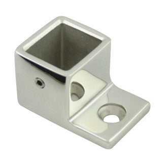Wall Flange, for 21mm x 25mm Rectangualr Slotted Tube, Mirror Polish