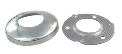 Welded Base Plate for 38.1mm round tube, Satin Finish Base and cover plate