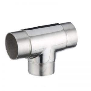 Tee Joiner 1.6mm x 50.8mm Handrail and 3.0mm x 50.8mm Post. Mirror Polish