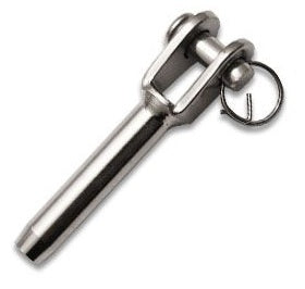4mm Fork Swage Terminal Large Head 6mm pin