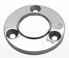 Round Base Plate, 6mm thick cast, for 50.8mm tube, Mirror Polish