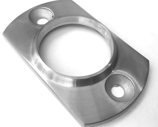 Heavy Duty Oval Base Plate, 6mm thick cast, for 50.8mm tube, Satin Finish