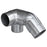 Perpendicular Corner Joiner Adjustable Elbow (Ball Type) with Left Hand Insert. Satin Finish