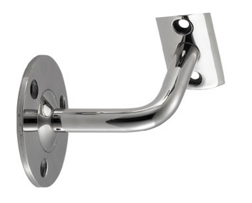 90° Elbow Handrail Bracket, Flat Top 50.8mm Mirror