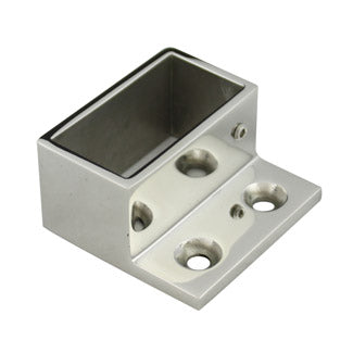 Wall End Bracket for 50 x 25mm Satin Finish