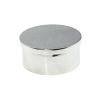 End Cap, Flat Top for 1.6mm x 38.1mm tube, Satin Finish