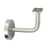 90 degree curved handrail with cover cap, 38.1mm round top. Satin Finish