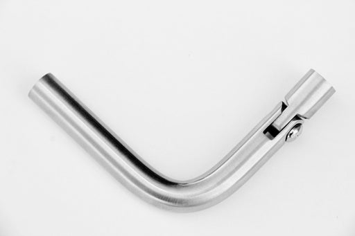 90° Adjustable Elbow Handrail Bracket, Mirror Polish, Arm Only