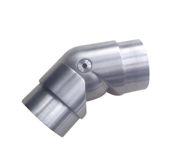 Adjustable Elbow Joiner - Ball Type.  Inserts into 50.8mm x 1.6mm tube. Mirror Polish
