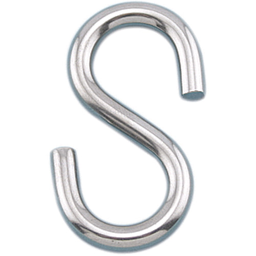 3mm S Hook - Asymmetric Body - 316 Stainless Steel