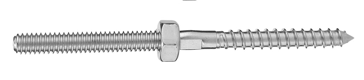 5mm Lag Screw with M5 Right Hand Threaded, length 93mm