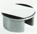 End Cap for 38.1mm x 1.6mm Single Slotted Tube for glass. Satin Finish