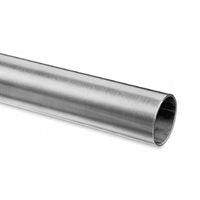 Post, Bare End, 50.8mm x 1.6mm round, no holes, 1000mm max, Satin Finish